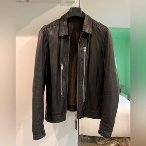 Allsaints Black Leather Jacket